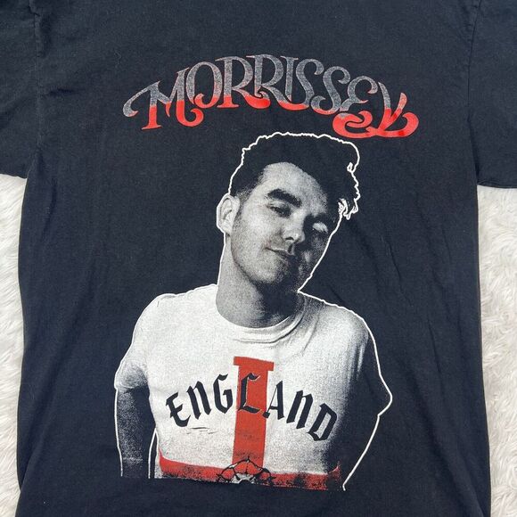 Morrissey England T Shirt Cruel World 2022 Tour Concert Tee Size M Double Sided - Picture 2 of 13